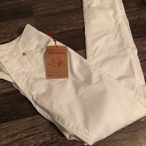 True Religion White Capri